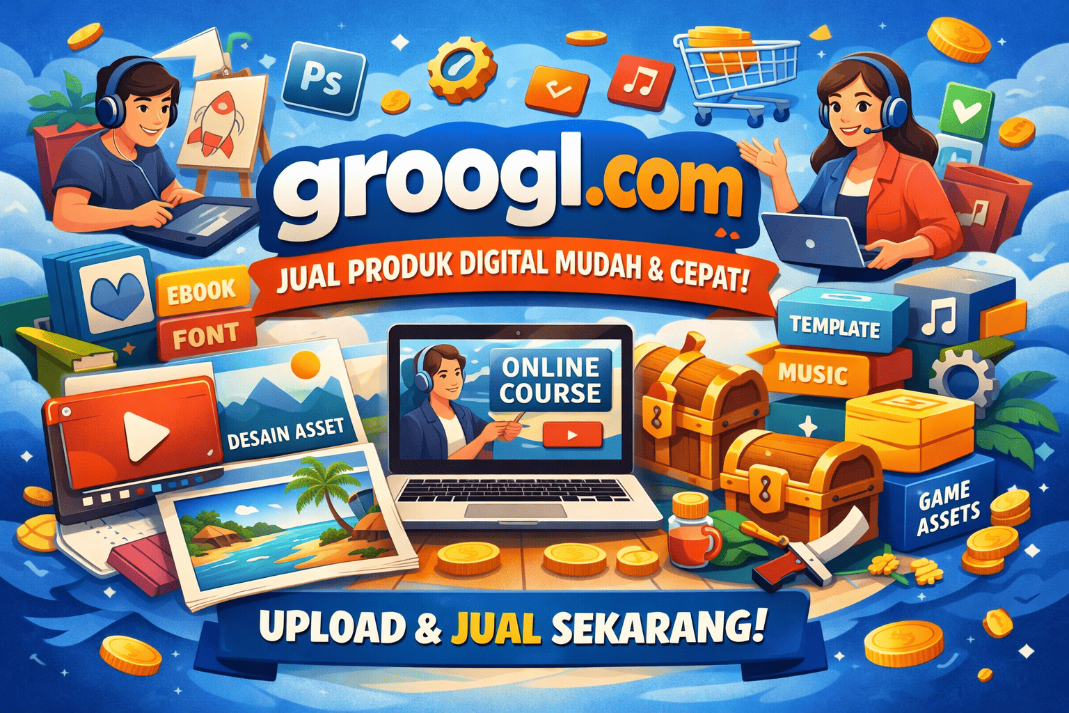 Panduan Lengkap: Cara Sukses Jualan Produk Digital di Groogl.com